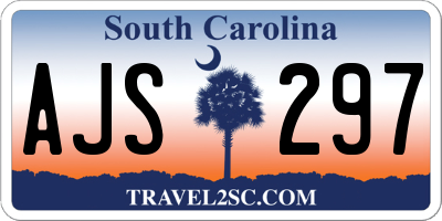 SC license plate AJS297