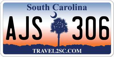 SC license plate AJS306