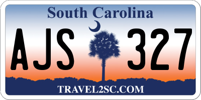 SC license plate AJS327