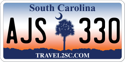 SC license plate AJS330