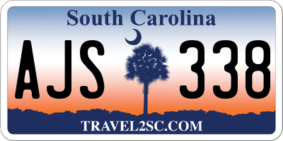 SC license plate AJS338