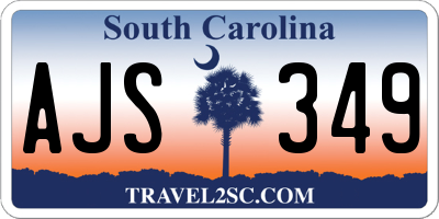 SC license plate AJS349