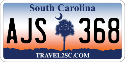SC license plate AJS368