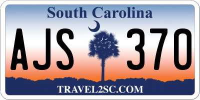 SC license plate AJS370