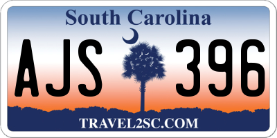 SC license plate AJS396