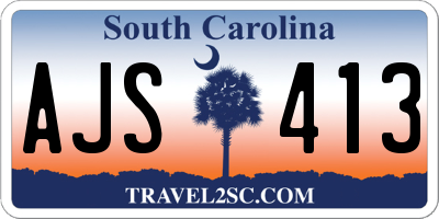SC license plate AJS413