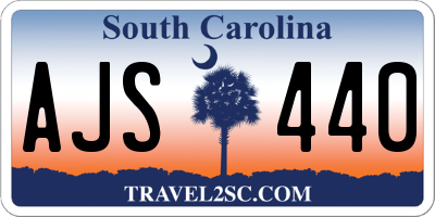 SC license plate AJS440