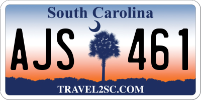 SC license plate AJS461