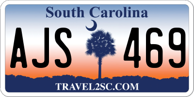 SC license plate AJS469