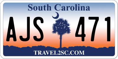 SC license plate AJS471