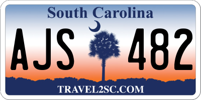SC license plate AJS482