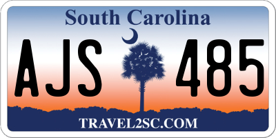 SC license plate AJS485