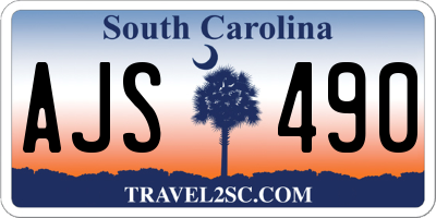 SC license plate AJS490