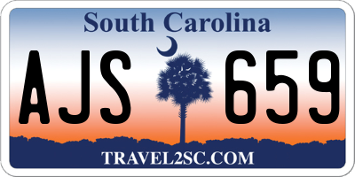 SC license plate AJS659