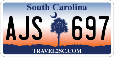 SC license plate AJS697