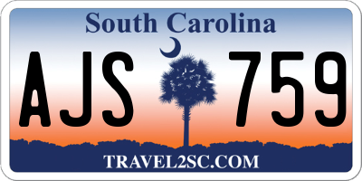 SC license plate AJS759