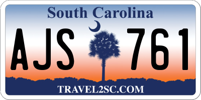 SC license plate AJS761