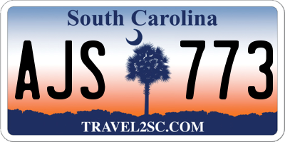 SC license plate AJS773