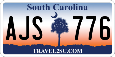 SC license plate AJS776
