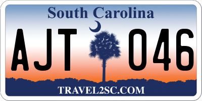 SC license plate AJT046