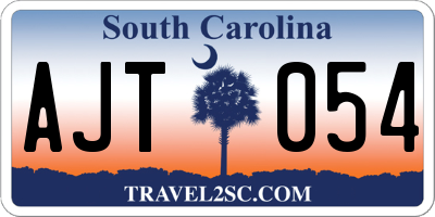 SC license plate AJT054
