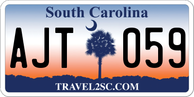SC license plate AJT059