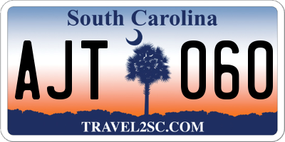 SC license plate AJT060