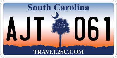SC license plate AJT061