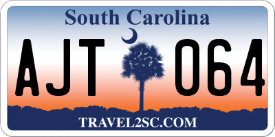 SC license plate AJT064