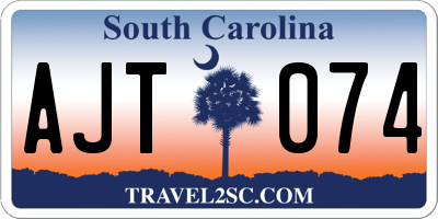 SC license plate AJT074