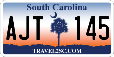 SC license plate AJT145