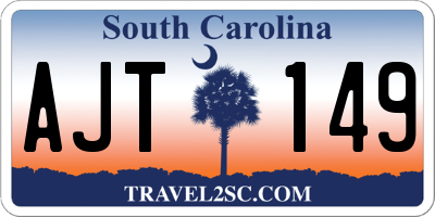 SC license plate AJT149