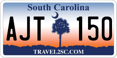 SC license plate AJT150