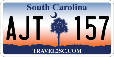 SC license plate AJT157