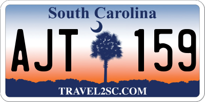 SC license plate AJT159