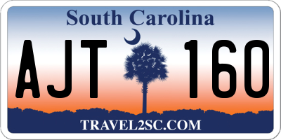 SC license plate AJT160