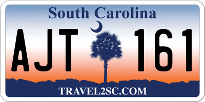SC license plate AJT161