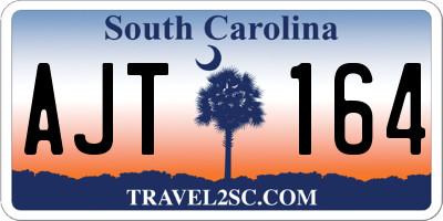 SC license plate AJT164