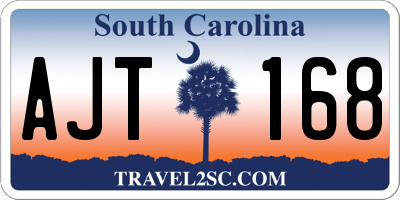 SC license plate AJT168