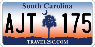 SC license plate AJT175