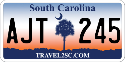 SC license plate AJT245