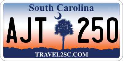 SC license plate AJT250