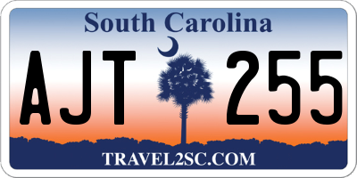 SC license plate AJT255