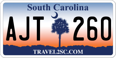 SC license plate AJT260