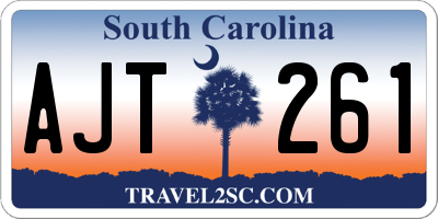 SC license plate AJT261