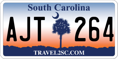 SC license plate AJT264