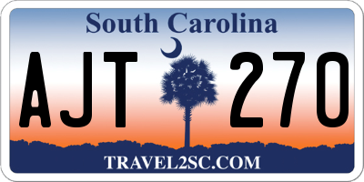 SC license plate AJT270