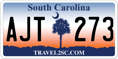 SC license plate AJT273