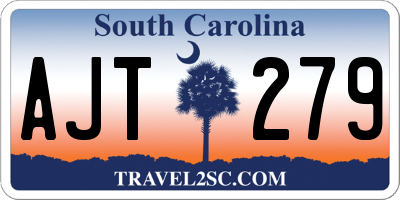 SC license plate AJT279