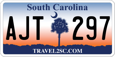 SC license plate AJT297